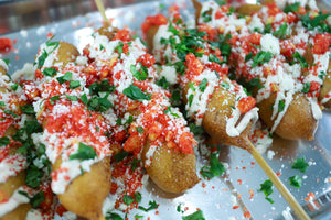 elote corn dogs