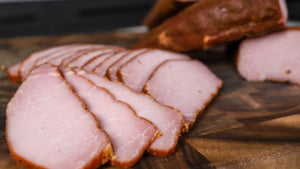 homemade smoked canadian bacon