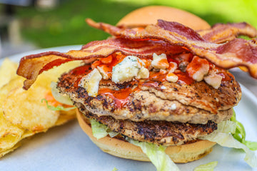 Bacon Bleu Buffalo Chicken Burger