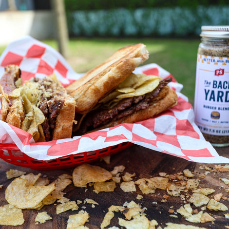 Backyard PB&J Smash Burger