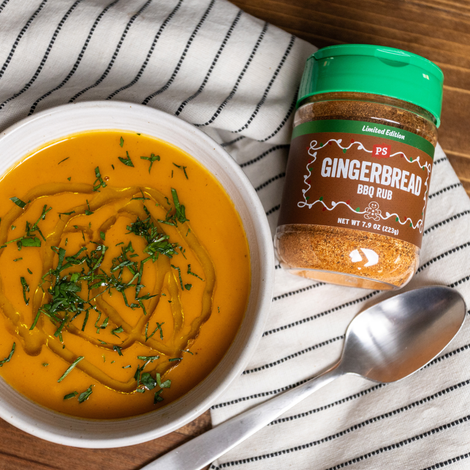 Gingerbread Smoked Butternut Squash Soup