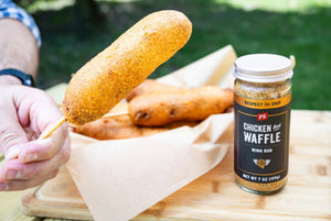 chicken and waffle bottle rocket corn dogs