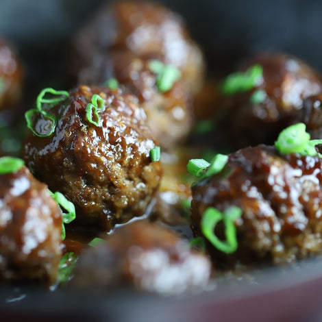 Cherry Bomb Brie Stuffed Meatballs