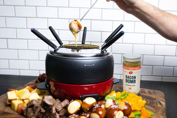 Bacon Bomb Smoked Cheese Fondue