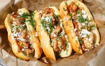 Brown Butter Cajun Shrimp Rolls