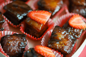Strawberry Bourbon Pork Belly Burnt Ends