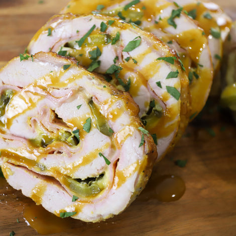 Cuban Stuffed Pork Loin