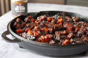 Hot Honey Pork Belly Burnt Ends