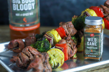 Bloody Mary Venison Skewers