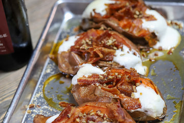 Smoked & Stuffed Sweet Potatoes