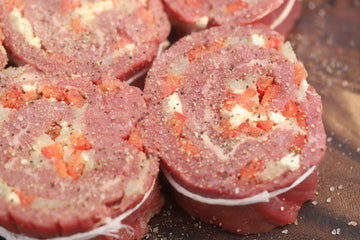 Red, White & Blue Steak Pinwheels