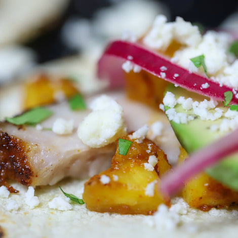 El Jefe Pork Belly and Pineapple Tacos