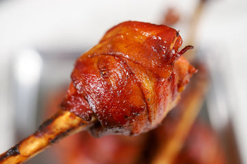 Bacon Wrapped Turkey Lollipops