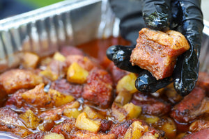 Peach Tea Pork Belly Burnt Ends