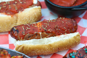 Prosciutto-Wrapped Stuffed Italian Sausages