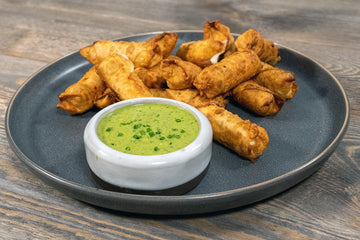 Homemade Mozzarella Sticks with Chive Chimichurri