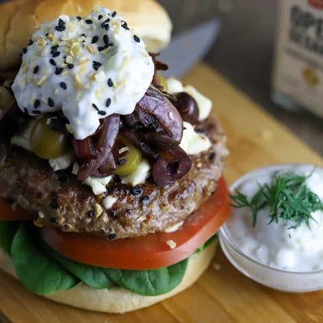 Greek Lamb Burger