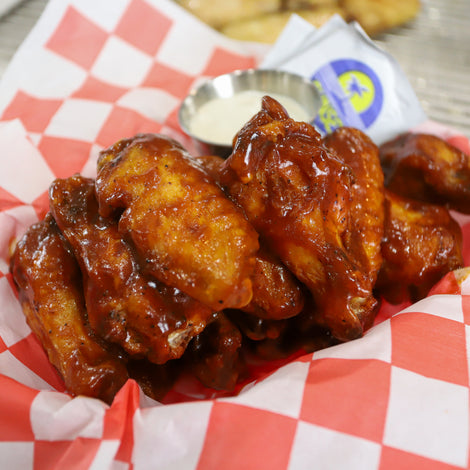 Peach Buzz Smoke Fried Wings