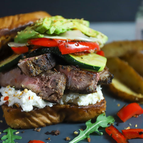 Whipped Goat Cheese Steak Sandwich