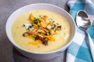 Roasted Garlic and Potato Soup