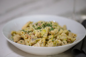 Bacon Brussel Pasta