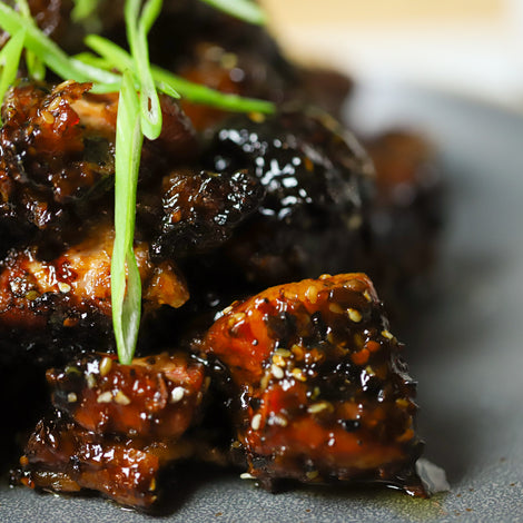 Ginger Teriyaki Pork Belly Burnt Ends