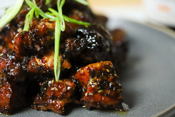 Ginger Teriyaki Pork Belly Burnt Ends