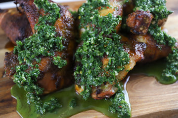 Chicken Quarters with Dill Chimichurri