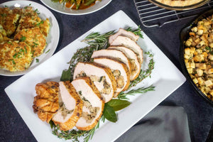 oven roasted turkey breast - stuffed turkey roll recipe