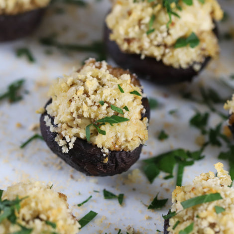 Buried Treasure Stuffed Mushrooms