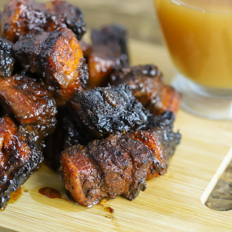 Apple Cider & Hot Honey Mustard Burnt Ends