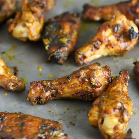 Beer Brined Mustard Wings