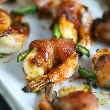 Jalapeno Stuffed Bacon Wrapped Shrimp