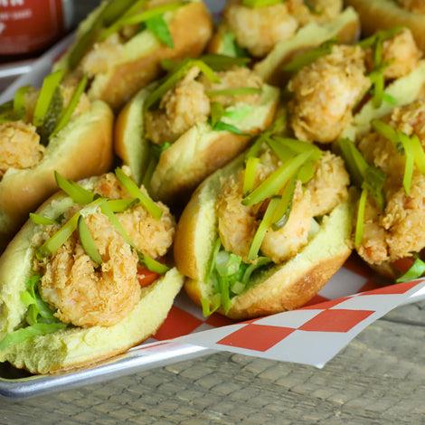 Nashville Hot Shrimp Po Boy Sliders