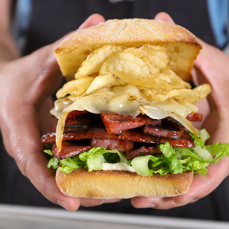 Fried Bologna Sandwich