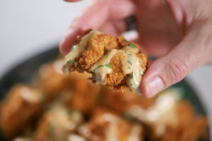 Fried Salmon Bites