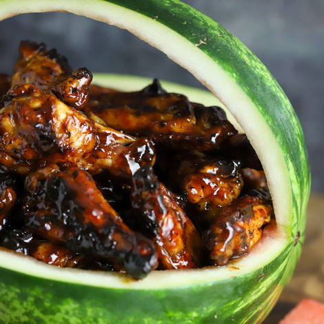 Watermelon-Glazed Wings