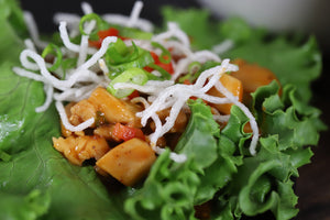 Korean BBQ Chicken Lettuce Wraps Recipe