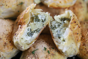 Spinach Artichoke Dip Pockets