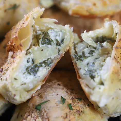 Spinach Artichoke Dip Pockets