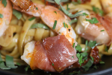 Shrimp Saltimbocca Pasta