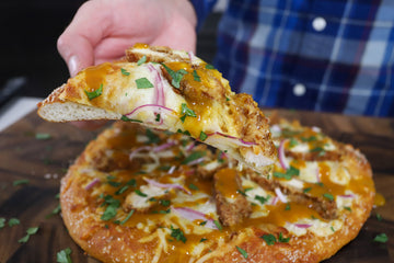 Honey Mustard Chicken Pretzel Pizza