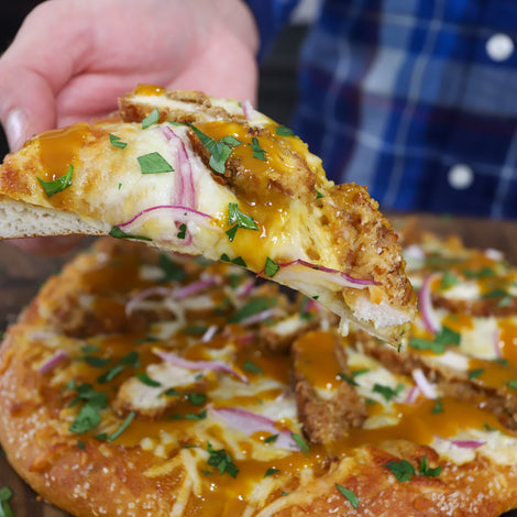 Honey Mustard Chicken Pretzel Pizza