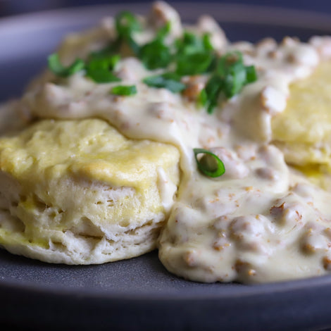 Honky Tonk Brat Biscuits & Gravy