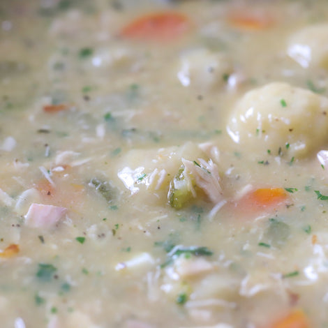 Smoked Chicken & Dumpling Soup