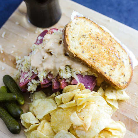 Desert Pepper Corned Beef Reuben