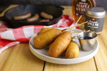 Breakfast Sausage Corndogs