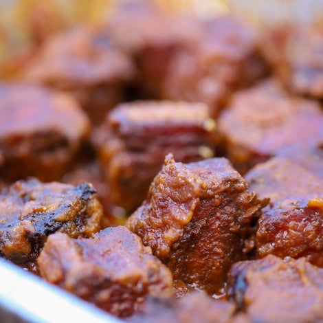 Pumpkin Spice Pork Belly Burnt Ends