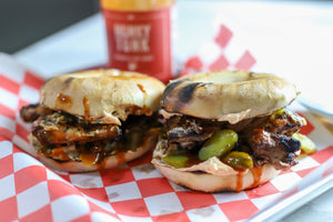 Hot Chicken Bagel Sandwich