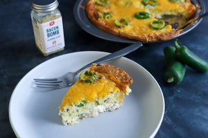 Bacon Bomb Jalapeño Popper Quiche